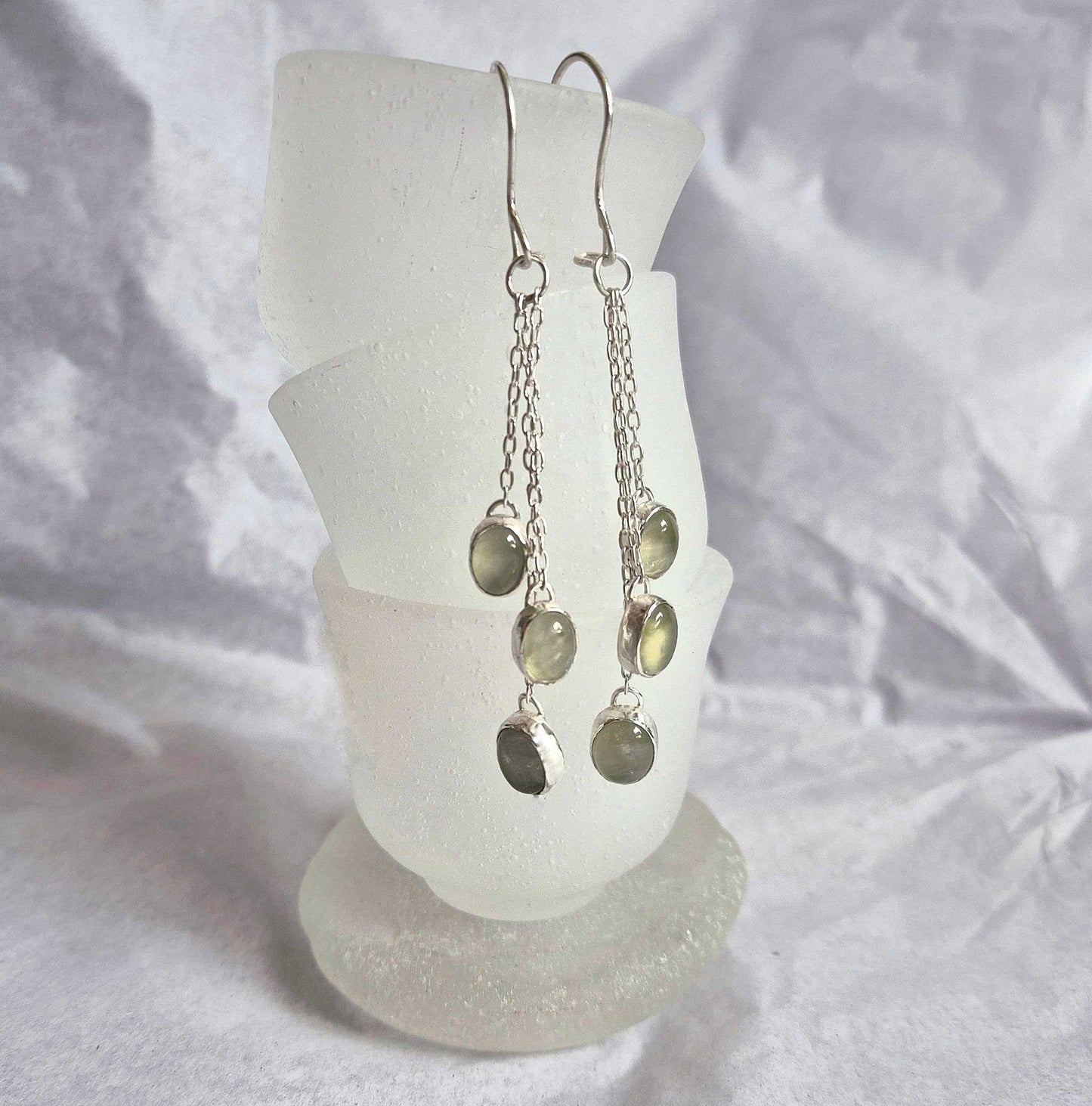 Boucles d'oreilles en argent Willow Wisper : Bijoux en argent faits main