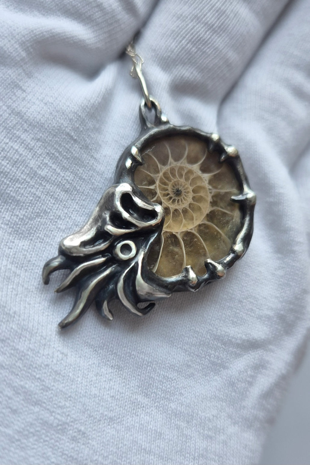 Nautilus necklace - Ammonite fossil