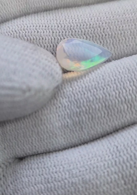 Moth ring • Opal & silver • Custom crafted